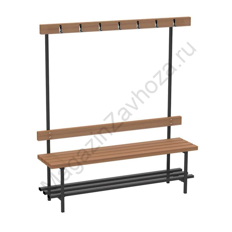 Скамья для раздевалок с вешалкой (односторонняя) 1,5 мz