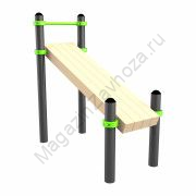 W208 Воркаут Наклонная скамья для упражнений на пресс Zavodsporta