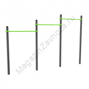 W311 GTO Перекладины разноуровневые для подтягивания из виса на высокой перекладине  Zavodsporta