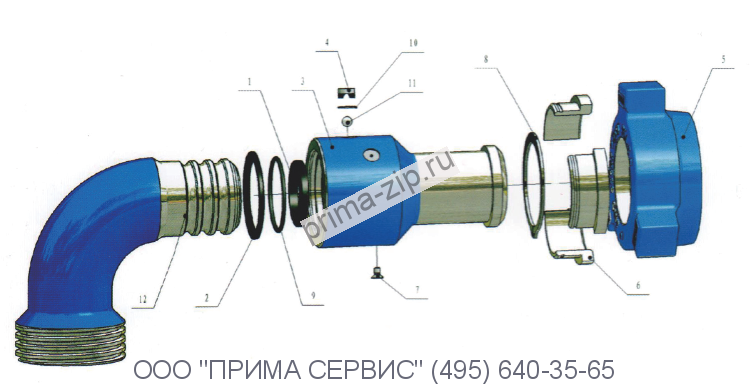 Ремкомплект колена шарнирного КШС