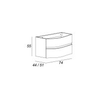 Тумба под раковину Cezares Dalila Moderno 74х51 схема 3 Тумба под раковину Cezares Dalila Moderno 74х51 схема 3