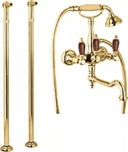 Напольный смеситель для ванны и душа Cezares First FIRST-VDPS2-01-Bi схема 3