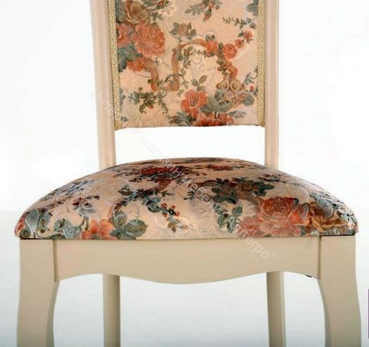 Стул "Белла"  Белый/ тк Рио 34