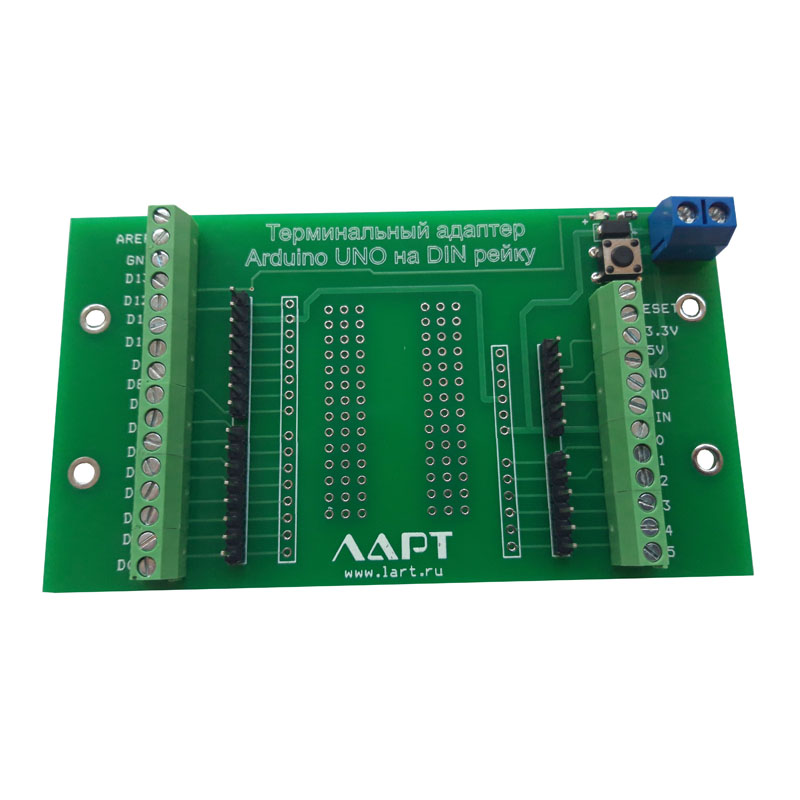 Шильд Arduino Uno на DIN рейку