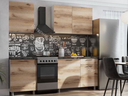 Кухонный гарнитур "Лаванда" 1,7 м (со столешницей) Серия 2