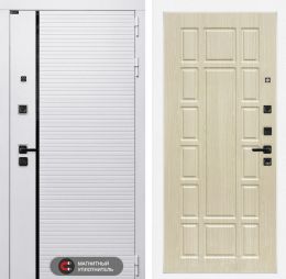 Дверь входная Лабиринт ROYAL 12 Беленый дуб