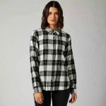 Fox Pines Flannel Light Grey рубашка женская