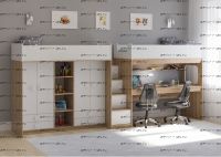 Кровать двухъярусная Легенда СЕ606-604, два варианта цветов "