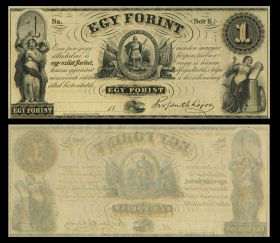 ВЕНГРИЯ  - 1 форинт 1848-1849г UNC Msh Oz