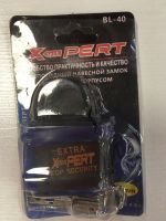 Замок навесной X-PERT EXTRA XP-1403, черный, 40mm, 3 ключа в комплекте, на блистере