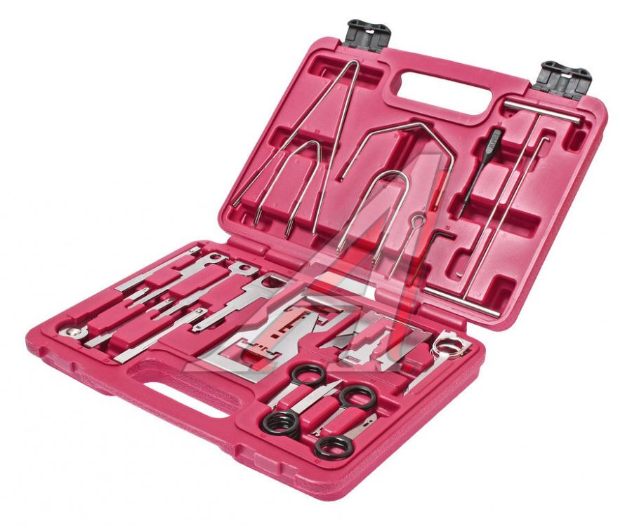 Набор инструментов для демонтажа авторадиоаппаратуры 46 предметов универсальный в кейсе JTC