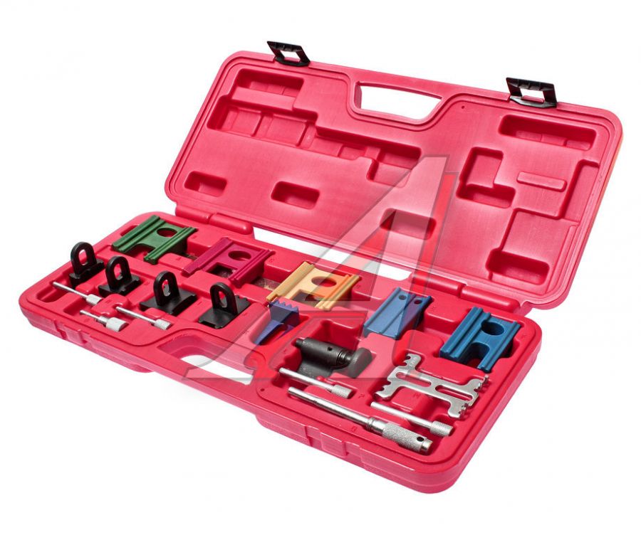 Фиксатор распредвала для установки фаз ГРМ универсальный 19 предметов в кейсе JTC