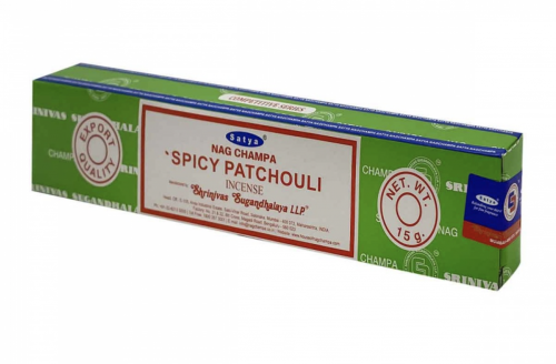 Благовоние Пряный Пачули (Spicy Patchouli incense sticks) Satya ароматические палочки 15г