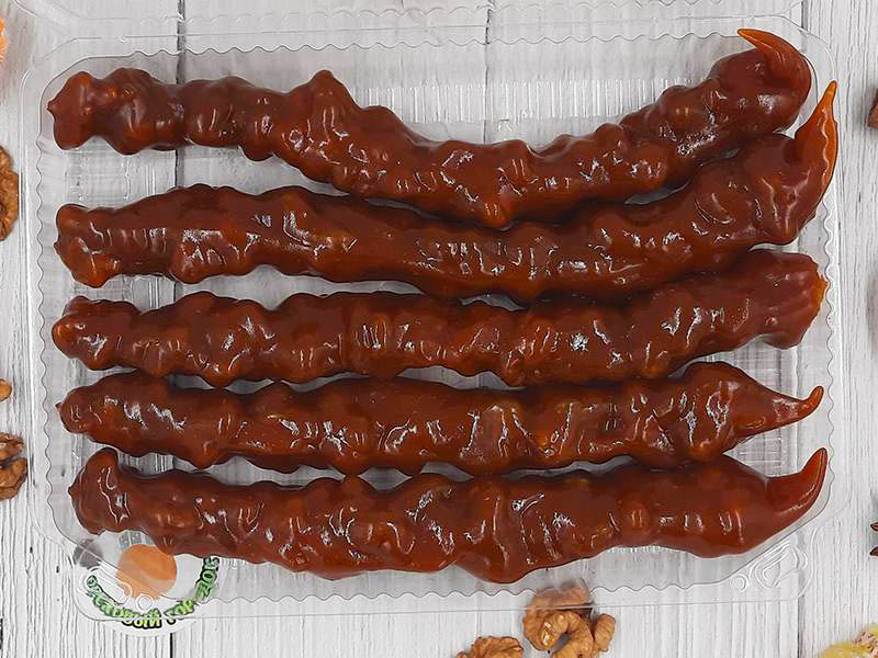 Чурчхела с грецким орехом в абрикосовом соке 5шт