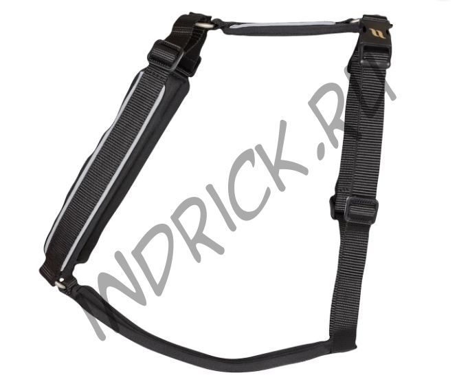 Шлейка для собаки с мягкой подложкой черная Back on Track Sally Musta