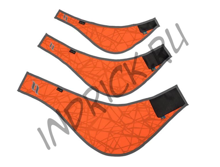 Сигнальная светоотражающая бандана для собаки оранжевая Back on Track Draco Oranssi