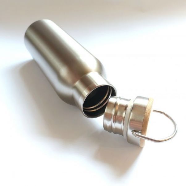Бутылка для воды Distiller серебристая
