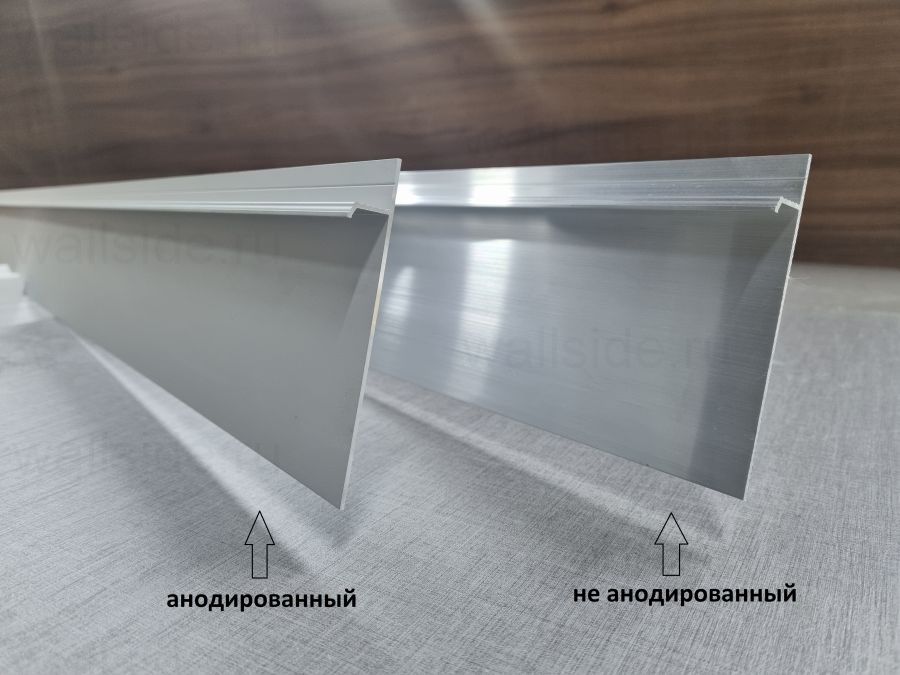 Скрытый плинтус Pro Design 323 анодированный без ножки