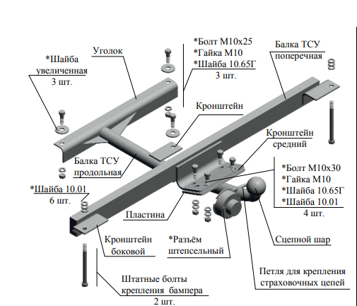 Фаркоп ВАЗ 21099