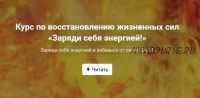 Курс по восстановлению жизненных сил «Заряди себя энергией!». Пакет Стандартный (Ольга Крупенина)