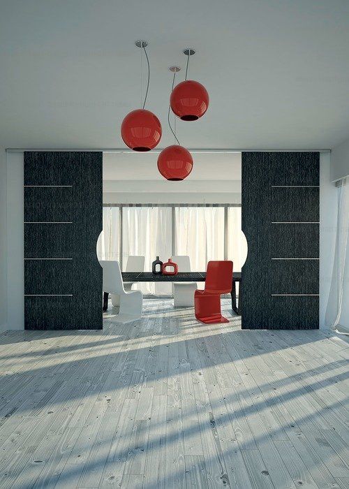 Раздвижная система Terno Scorrevoli SYNC для двух дверей до 80 кг с двумя доводчиками