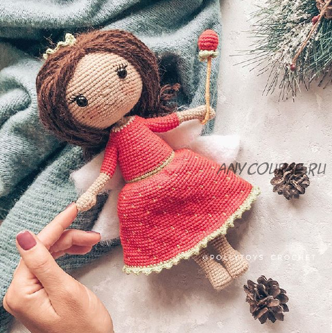 Мастер-класс Куколка земляничная фея (pollytoys_crochet)