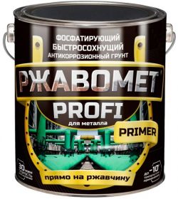 Грунт Фосфатирующий Красковия Ржавомет Profi Primer 3кг , Матовый, Антикоррозионный для Чёрных и Цветных Металлов