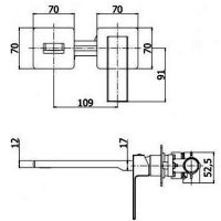 размеры Paffoni Elle EL105NO70