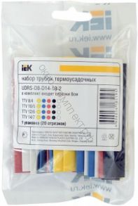 IEK Набор ТУТ 2/1, 4/2, 6/3, 8/4 Ж, С, К, Ч, Б 20х8см/упак. арт:518768