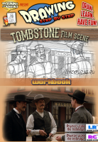 Drawing step by step. Tombstone Film scene (Training for Comics)