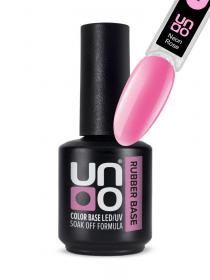 UNO, Color Rubber Base Neon Rose 12 мл