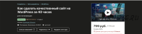 Как сделать качественный сайт на WordPress за 40 часов (Владимир Шлыков)