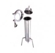 Угольная колонка на клампе 2"