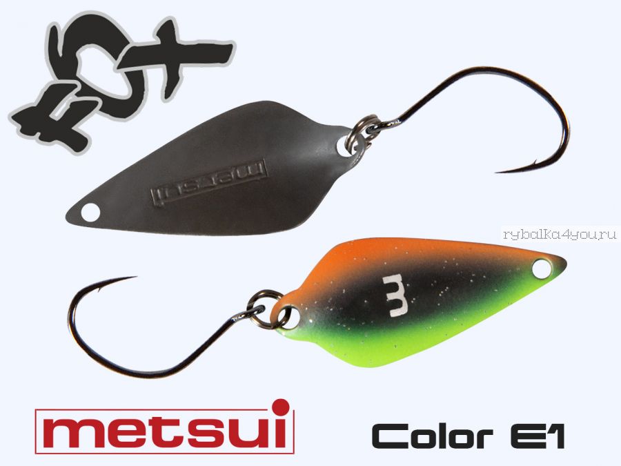 Блесна Metsui Fox 28 мм / 2,1 гр / цвет: E1