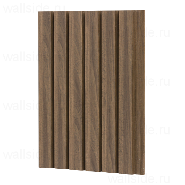 Реечная стеновая панель Ликорн орех американский
