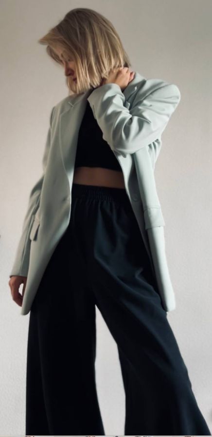 Брюки оверсайз черные