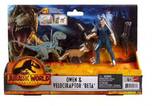 Набор Мир юрского периода игурки Оуэна и велоцираптора Бета GWM26 OWEN VELOCIRAPTOR