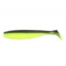 Виброхвост YAMAN PRO Sharky Shad, цвет #32 - Black Red Flake/Chartreuse