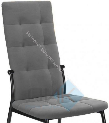 Стул ГАЛС-М каркас черный ткань B22 GREY