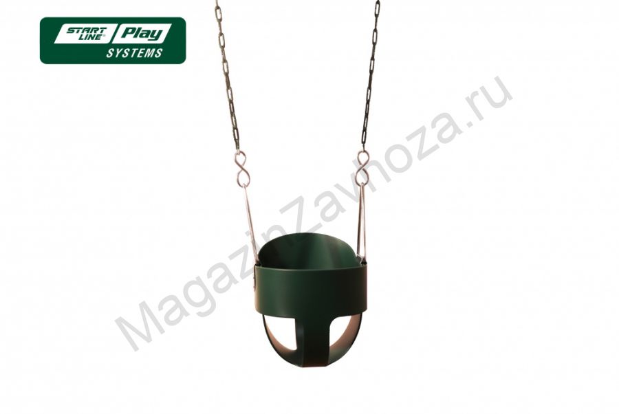 Cиденье для качели с фиксацией зеленое