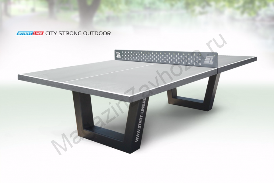 Теннисный стол City Strong Outdoor - бетонный антивандальный теннисный стол