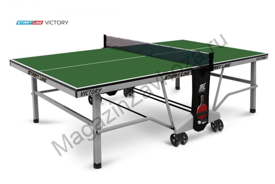 Теннисный стол Victory green – передовая модель теннисного стола для помещений с уникальным механизмом трансформации