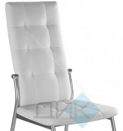 Стул ГАЛС-М каркас хром кожзам Pegaso белый