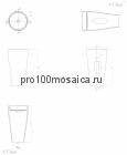 NSF-45000 Раковина из POLYSTONE (акриловый камень) размер,мм: 450*450*830 (NS BATH)