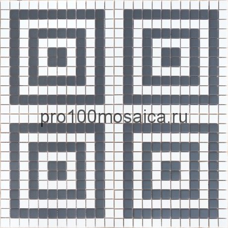 Мозаика из керамогранита неглазурованная с прокрасом в массе Ornamento 9  30х30х0,6 см (чип 23х23х6 мм)