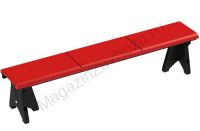 Лавка для спортзалов трехместная 135-IT красная