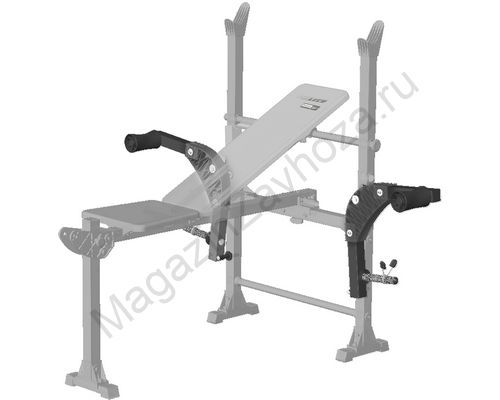 Рычаги для рук для скамьи под штангу Starter