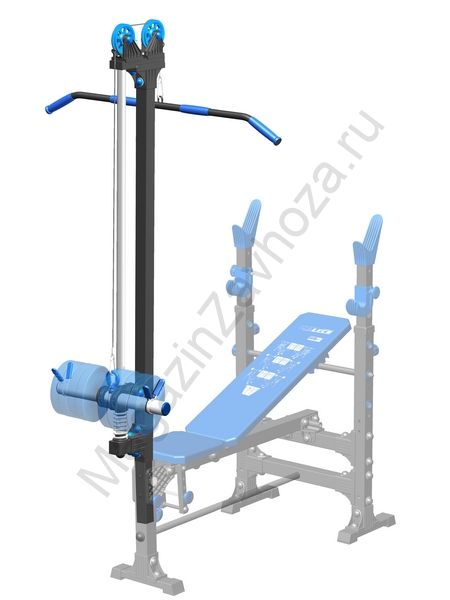 Стойка блоковая на скамью штангиста Leco-IT Pro+