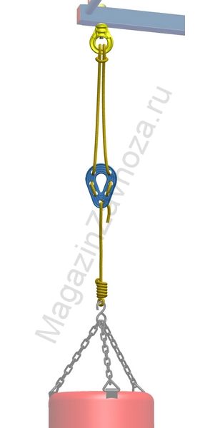 Подвесная система на ДСК для боксерского мешка до 15 кг