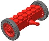 Задний мост с колесами для GB 5"